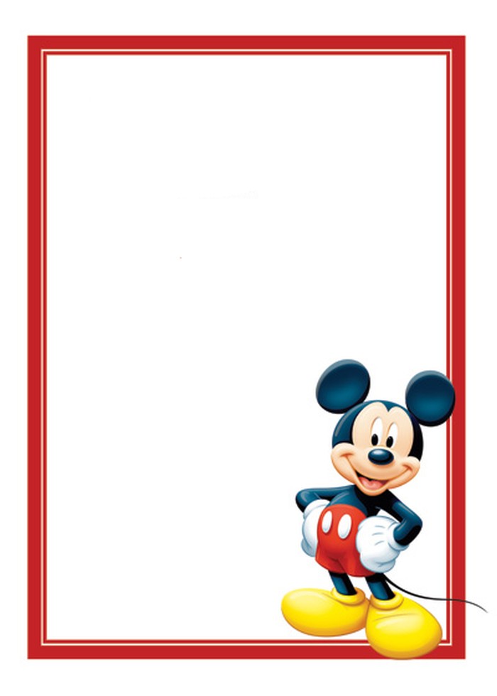 Free Mickey Mouse Invite Template