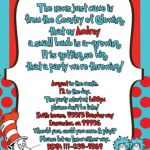 Features of Dr. Seuss Baby Shower Invitations