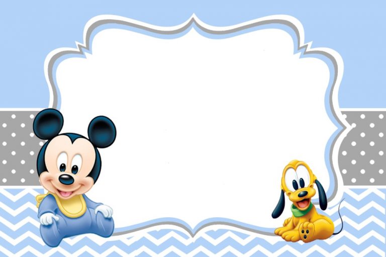 Mickey Mouse Baby Shower Invitations Template – Invitations Online