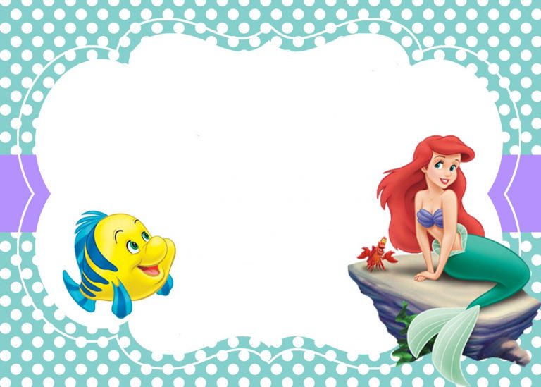 Printable Little Mermaid Invitation Card – Invitations Online