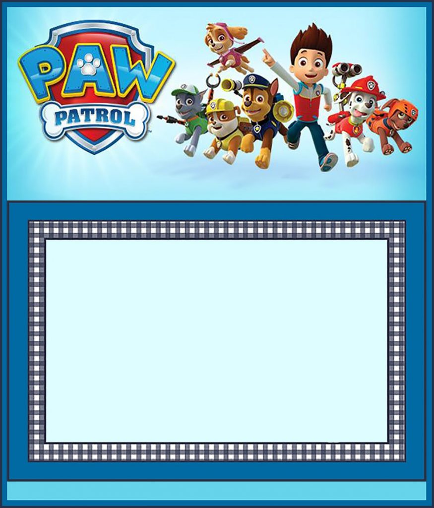 Free Paw Patrol Invitation Template | Invitations Online