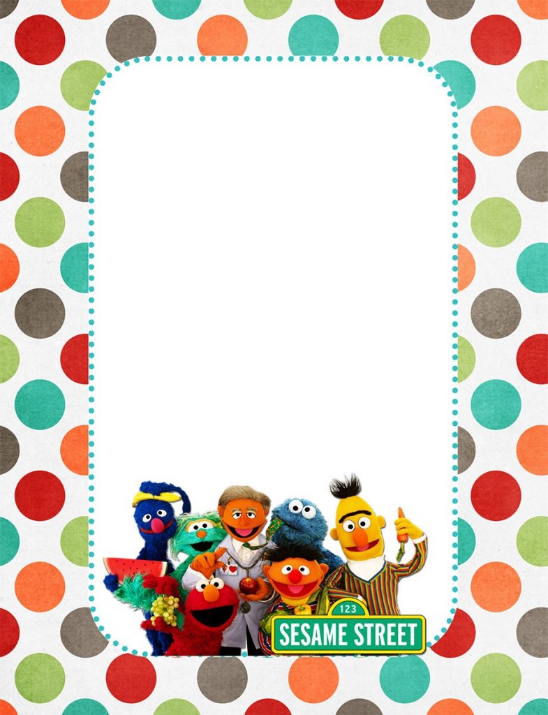 Free Printable Sesame Street Invitation Templates Invitations Online