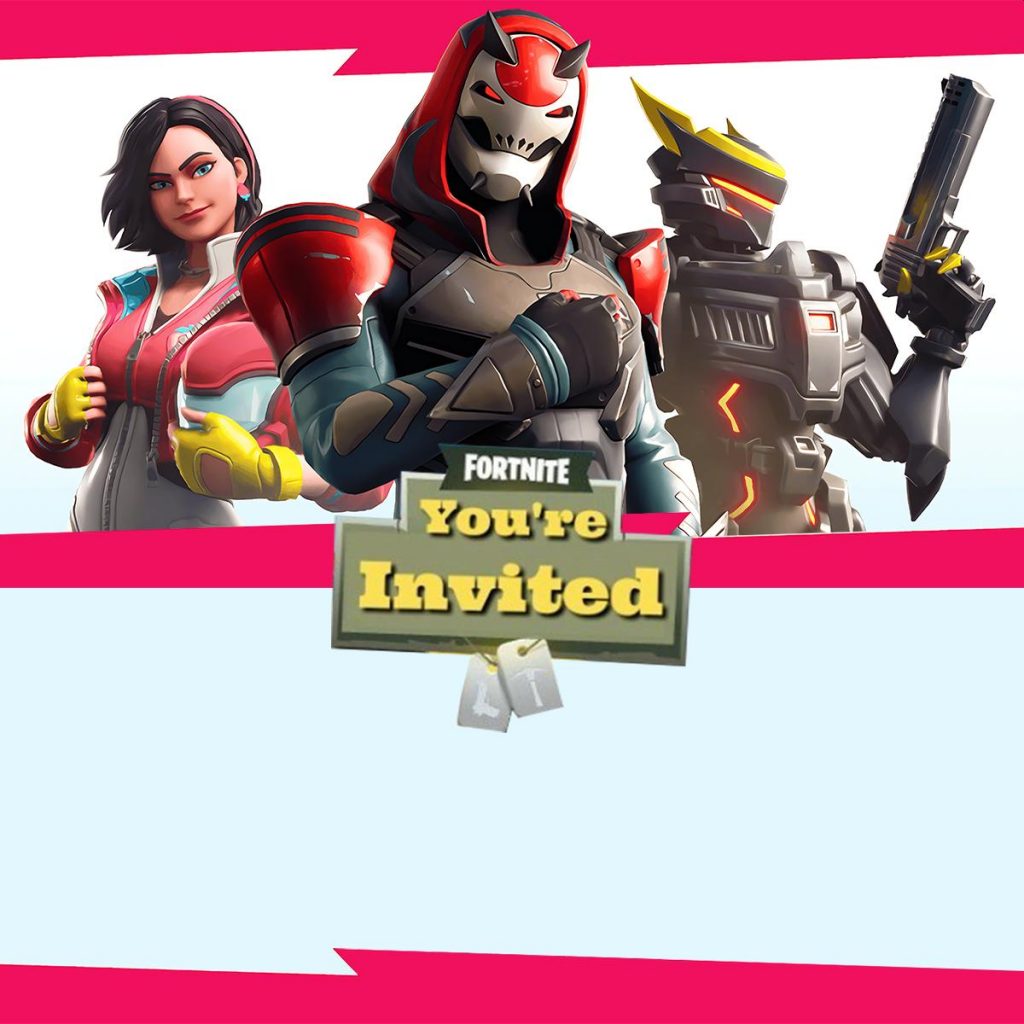 Custom Printable Fortnite Invitations – Invitations Online